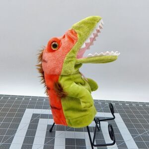 Aurora World Dino Velociraptor Hand Puppet Golf Club Head Cover Tags 10 Inch